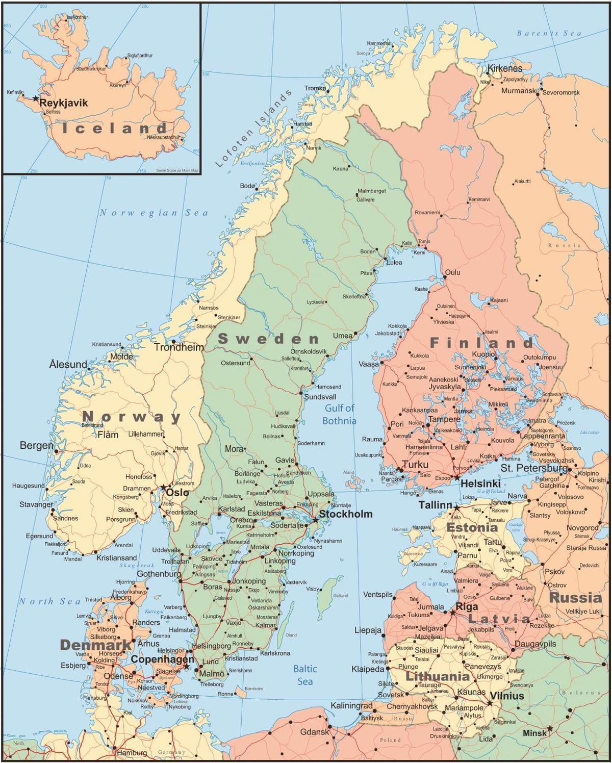 Ölkəmizin xəritəsi Norveç 