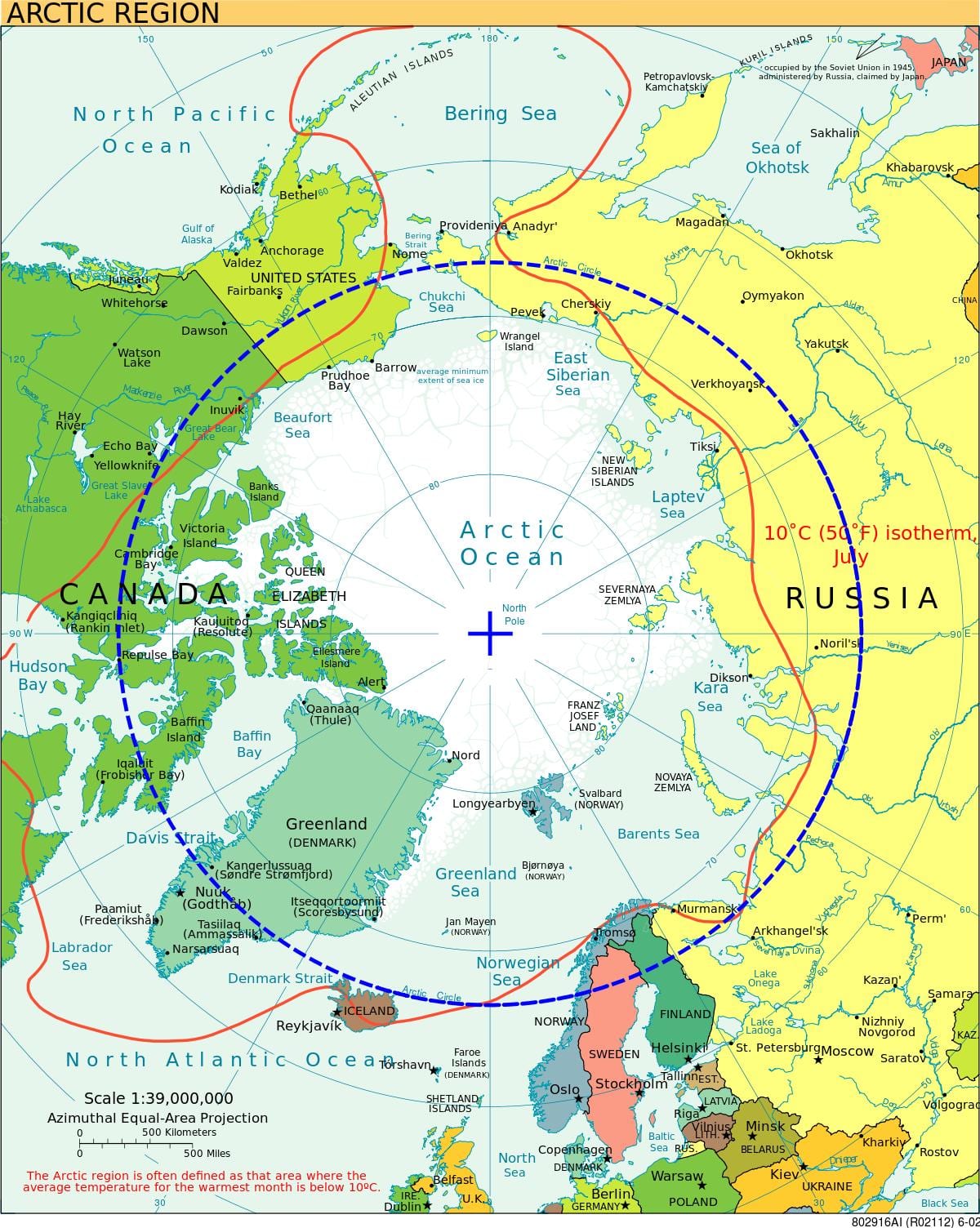arktika Norveç xəritə