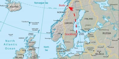 Kart Бодо Norveç