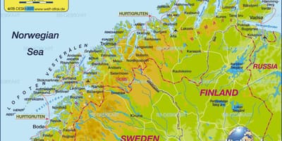 Kart киркенес Norveç