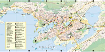 Yaşadığım Bergen, Norveç xəritədə