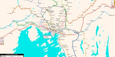 Metro xəritəsi Norveç 