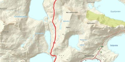 Kart Norveç piyada marşrutları