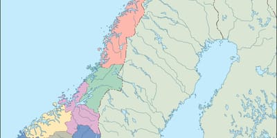Kart Norveç vektor