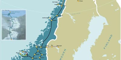 Norveç dəmir yolu xəritəsi