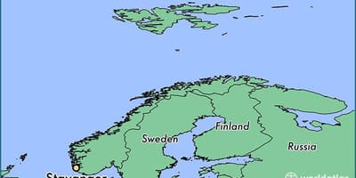 Kart stavanger Norveç